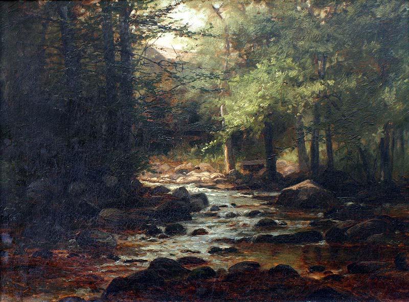 William Samuel Horton Landscape with Stream Sweden oil painting art